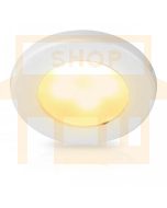 Hella 2JA958109011 EuroLED® 75 Down Lights Screw mount  White Plastic Rims - 12V DC (Warm White Light)