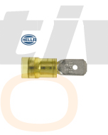 Hella PC Insulated Male Blade Terminals - Yellow (Pack of 10) (8219)