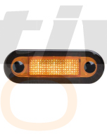 Hella 95951073 LED Wide Rim Rectangular Courtesy Lamp - 12V, Amber Lens (Amber Light)