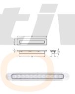 Hella High Efficacy LED Interior Lamp - White, 12V DC (2641HB-12V) 