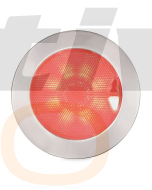 Hella 2JA980630111 EuroLED Touch 150 Down Lights Polished Stainless Steel Rim - Warm White/Red Light