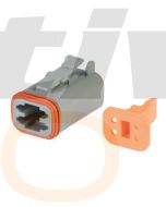 Hella Mining 9.HM4944 4-Way Male DT Connector (Incl. Wedge) - Pack of 10