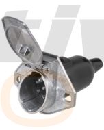 Hella 4935 7 Pole SAE Metal Trailer Socket