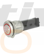 Hella 958.456-001 Warning Buzzer 12V 80db W/ LED Ring and Red Illumination 