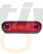 Hella Narrow Rim LED Courtesy Lamp - Red, 12V DC (95951031)