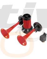 Hella Air Horn Kit - Dual Trumpet, 12V DC (6014)