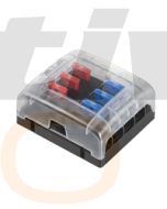 Hella 8725 Blade Fuse Box - 6 Fuses (8725)