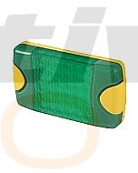 Hella Mining HM95903780 DuraLed M-Series High Intensity Warning Beacon - Narrow Beam Bare Wire, Green