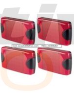 Hella 2330BULK DuraLed Red Stop / Rear Position Lamp Pack of 4