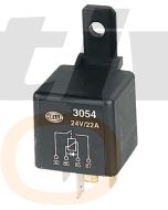 Hella 3054 24V 4 Pin Normally Open Mini Relay - Diode (22A)