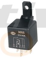 Hella 3055 Normally Open Relay with Diode 5 Pin 12V DC