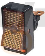 Hella Off-On Rocker Switch - Amber Illuminated, 12V (4442)