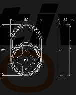 Hella Retro Reflector Housing - Vertical Mount (2934-V)