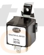 Hella 3016 Solid State Electronic Flasher Unit - 3 Pin, 12V DC