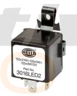 Hella Solid State Electronic Flasher Unit - 3 Pin, 12V DC (3016LED2)