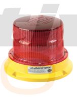 Hella Mining HM500RDIR UltraRAY-R Twin  LED Warning Beacon - Red Direct Mount