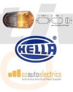 Hella 2155CLR Cat 6 Supplementary Side Direction Indicator - Amber Illuminated