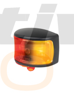 Hella LED Side Marker Lamp Amber/Red 12/24V Black Base with Deutsch