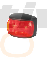 Hella LED Rear Position Marker Lamp Red 12/4V Black Base W/ Duetsch